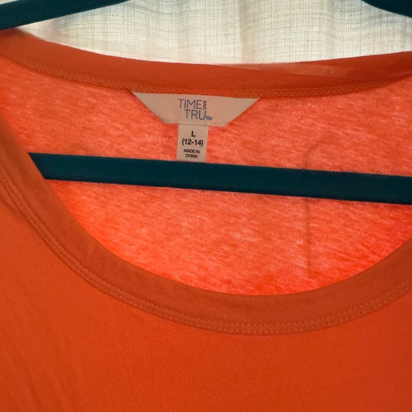 Time and Tru Vibrant Orange Midi Dress - Picture 2 of 4